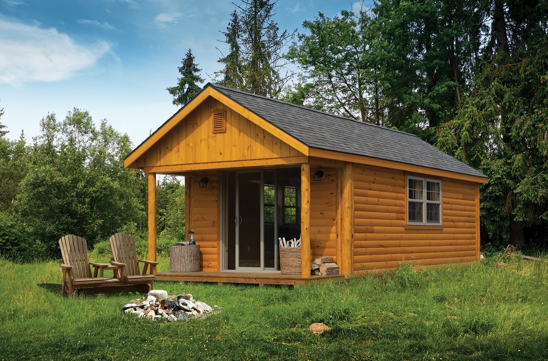 outdoor cabin shed