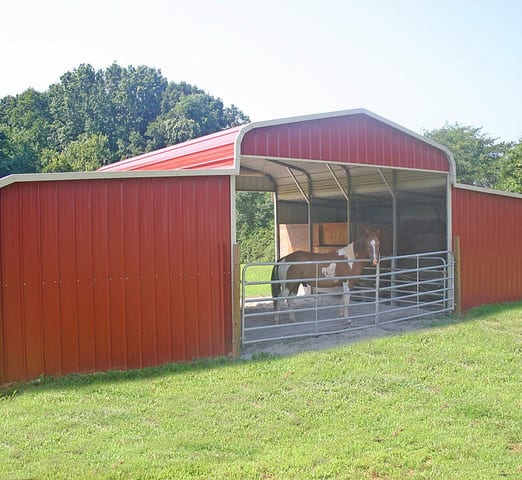 lean to carport horse barn