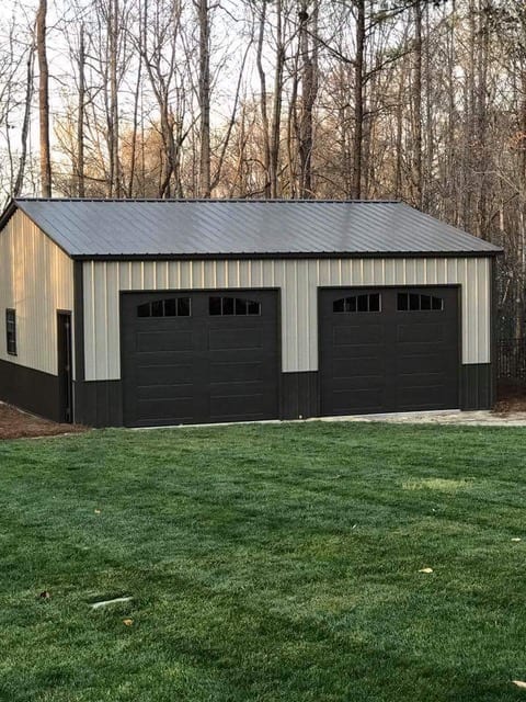 two-door backyard storage